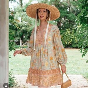 Spell Pastel Floral Long Sleeve Dress